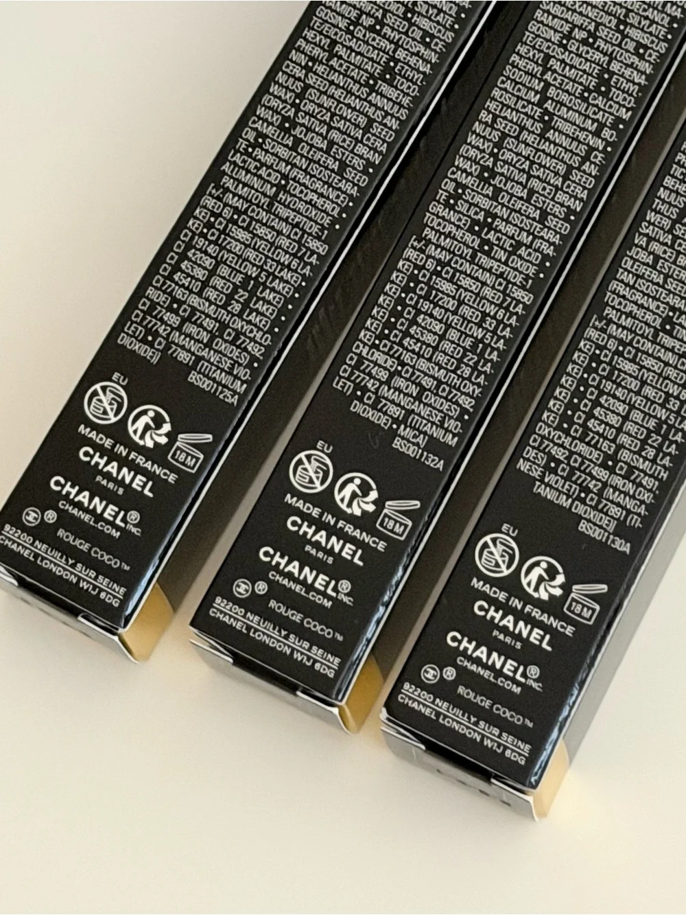 NWT Chanel Rouge Coco Hydra Gloss, 3 Different Colours